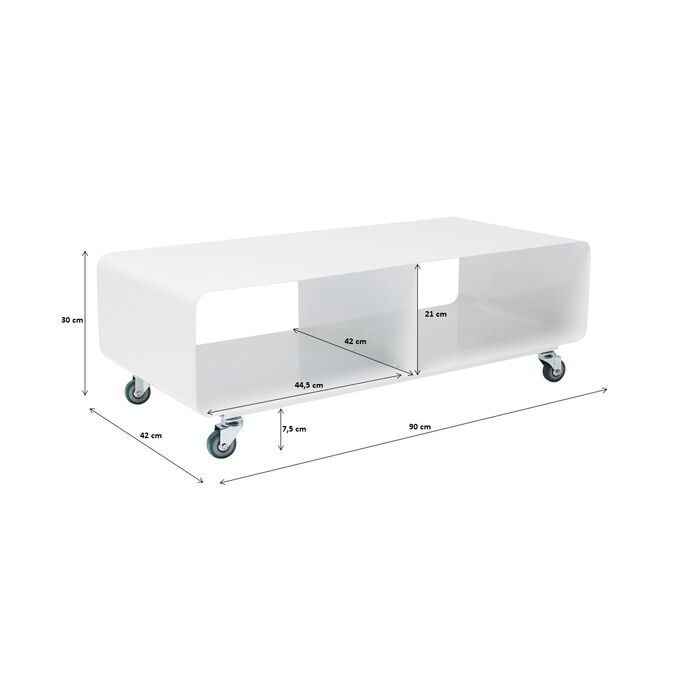 KARE DESIGN Lounge TV-bord, med hjul, produktbillede 2 af 10, TV-borde hos HomeNordic
