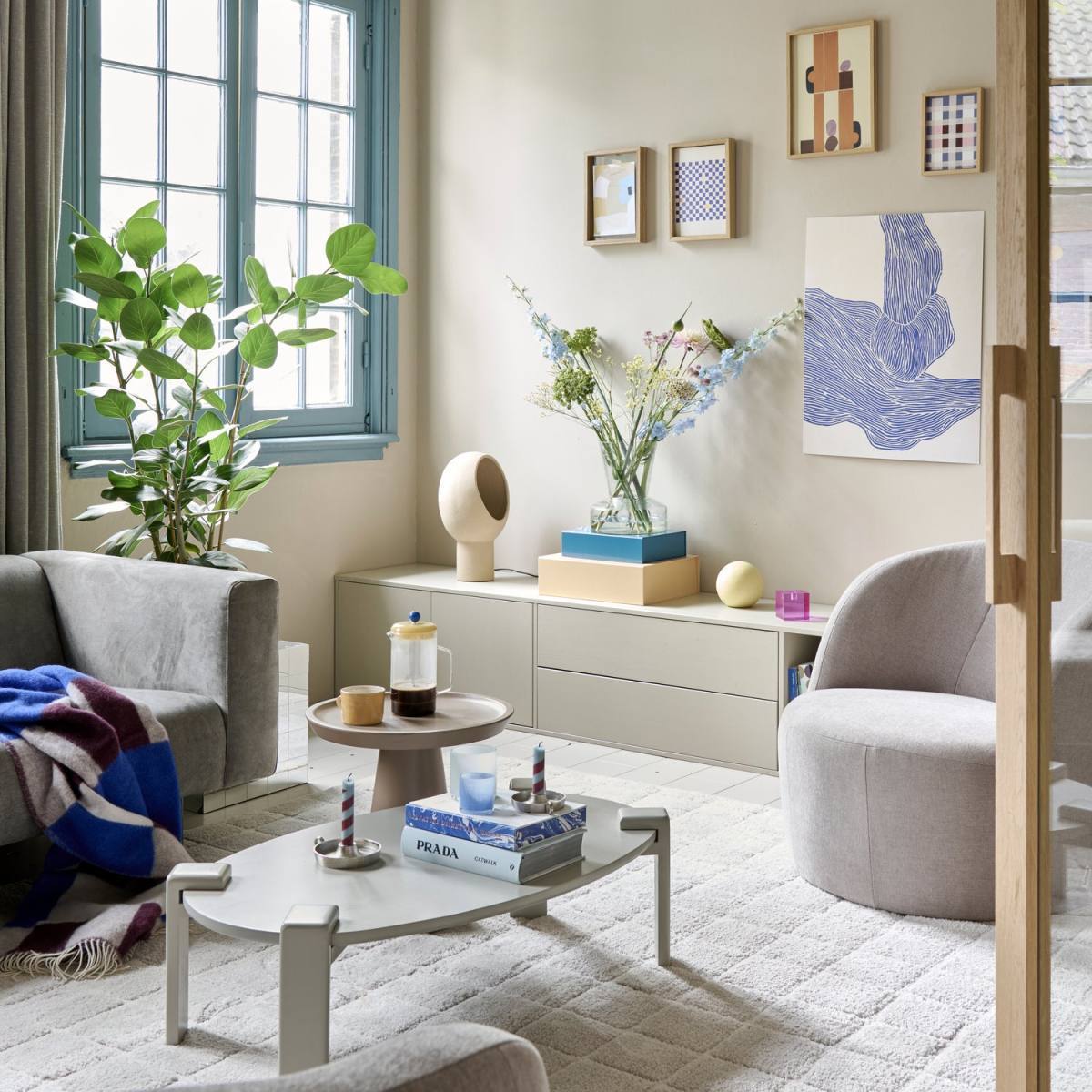VTWONEN Settle Down TV-bord, m. 2 låger, 2 skuffer og 1 hylde, produktbillede 10 af 10, TV-borde hos HomeNordic