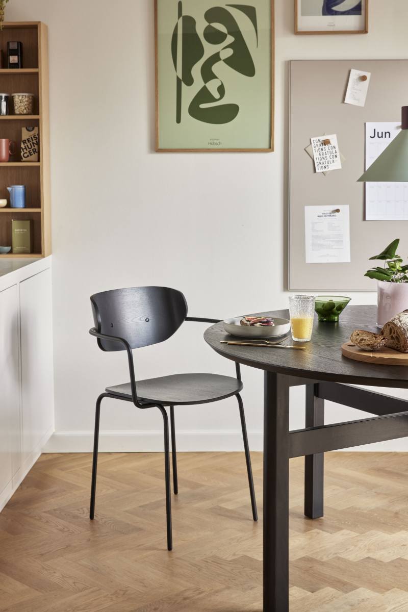 HÜBSCH FJORD SPISEBORD LARGE SORT, produktbillede 5 af 8, Spiseborde hos HomeNordic