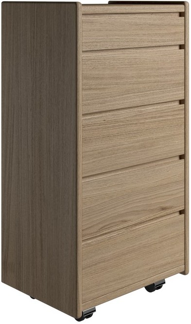 Krone kommode 50 cm bred med 5 skuffer i olieret egefiner, Kommoder hos HomeNordic