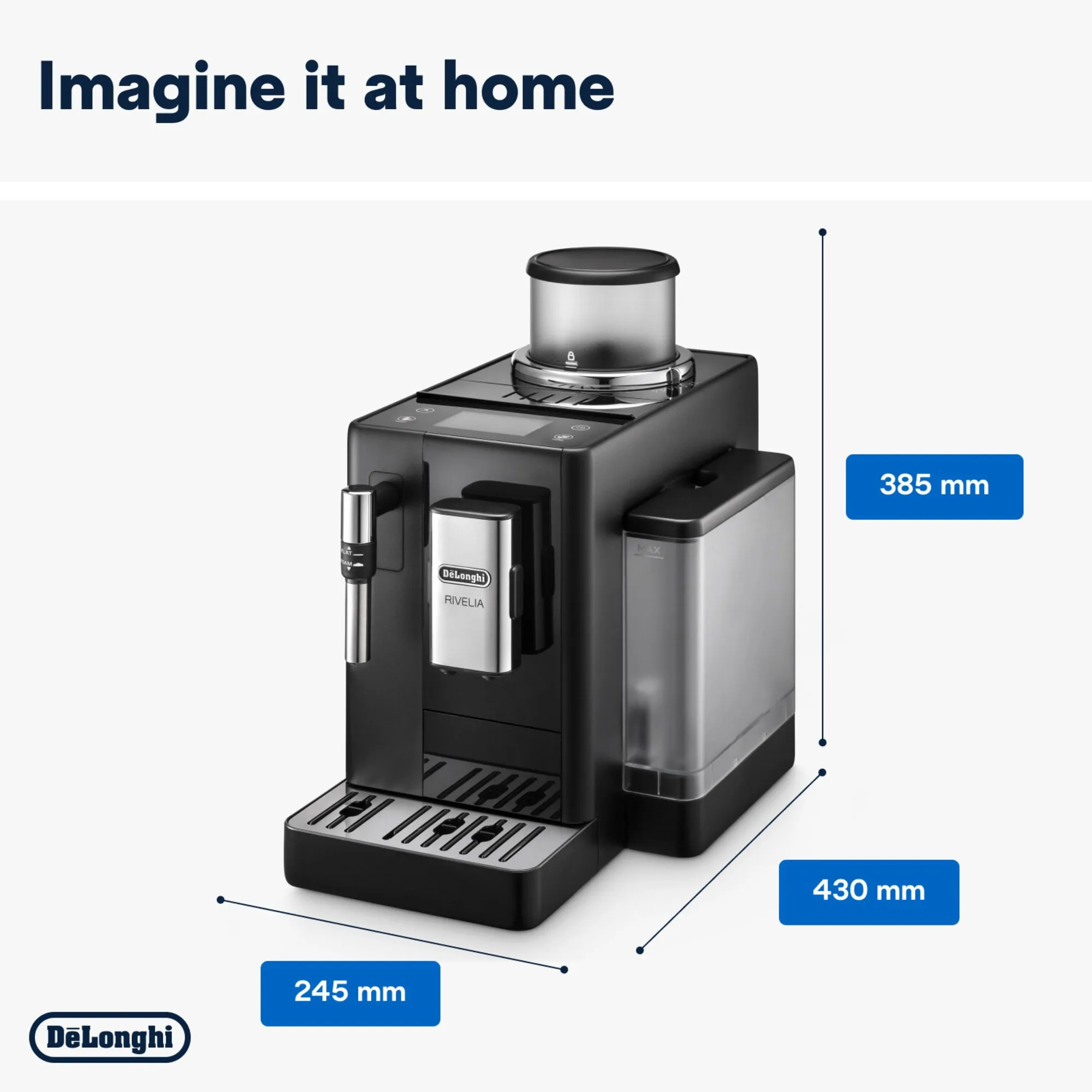 Rivelia automatisk kaffemaskine, produktbillede 2 af 6, Kaffemaskiner hos HomeNordic
