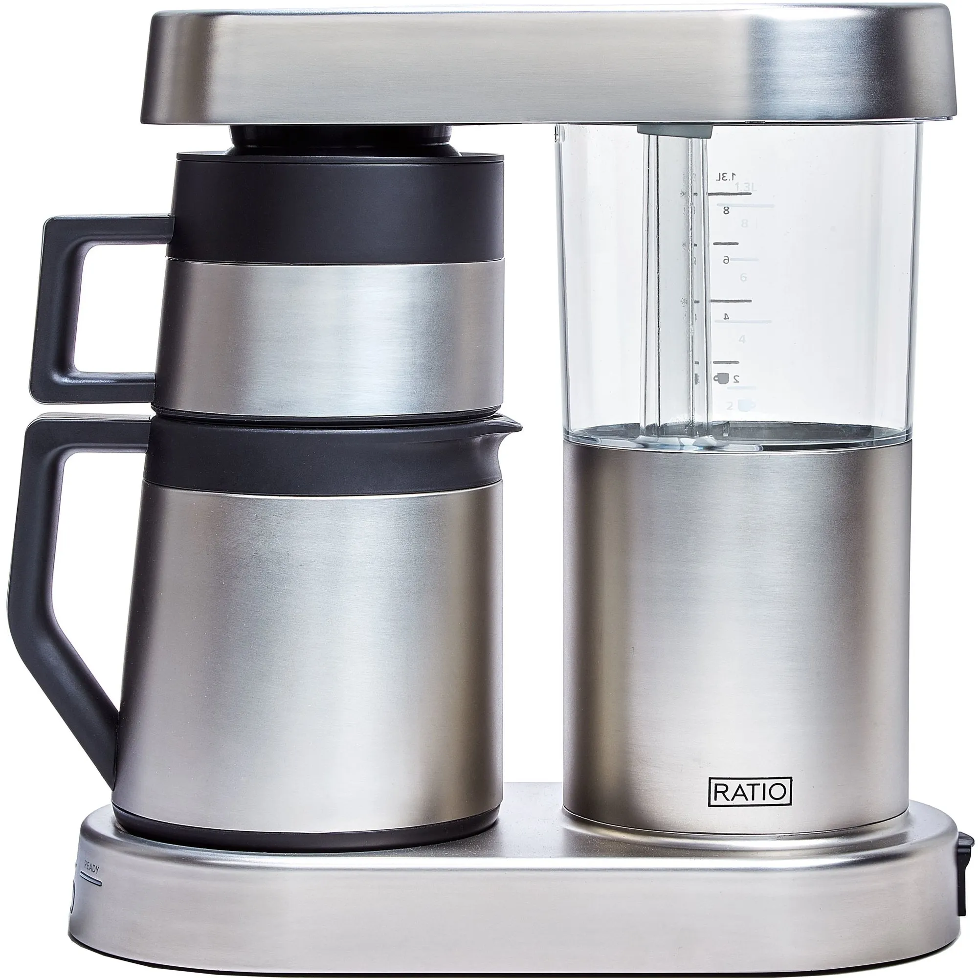 Six kaffemaskine 1,25 liter, mat rustfrit stål, produktbillede 2 af 10, Kaffemaskiner hos HomeNordic