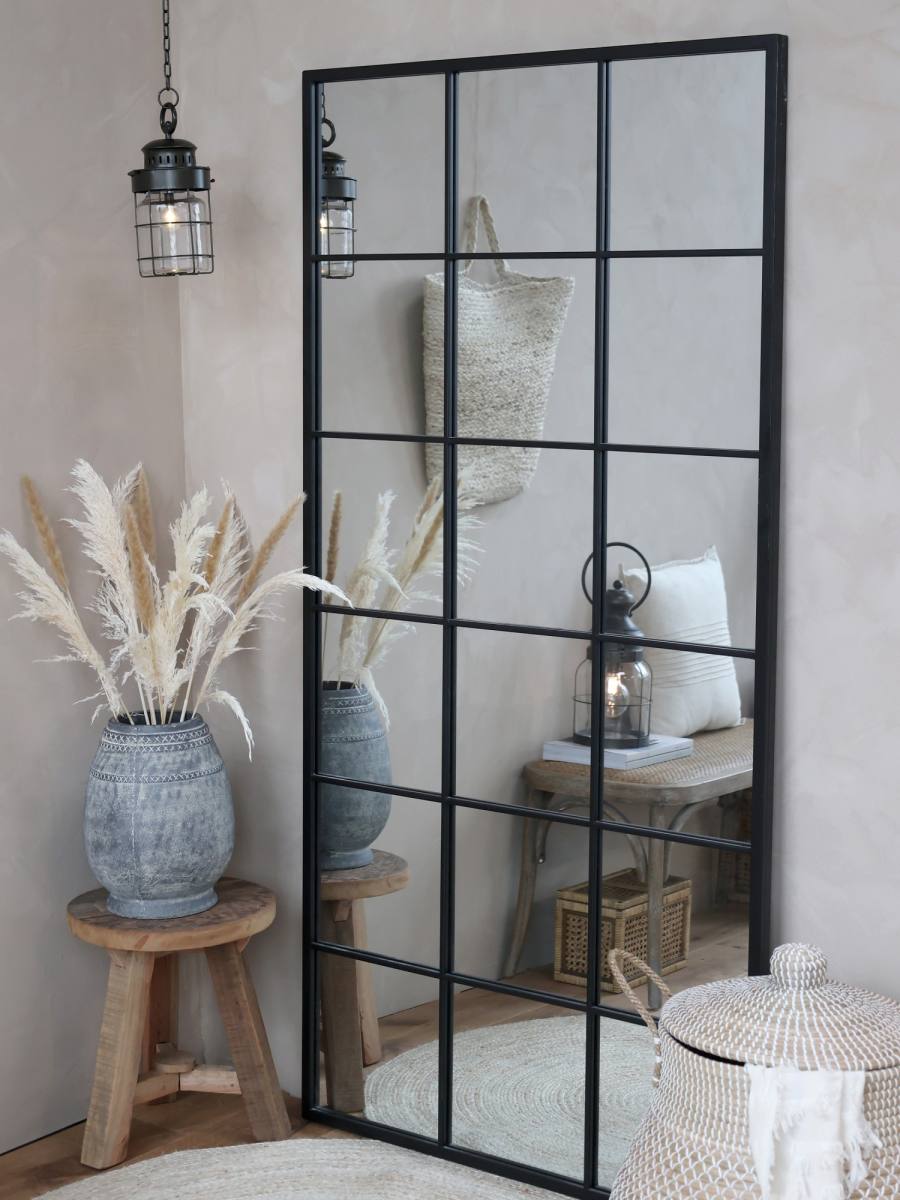 CHIC ANTIQUE FACTORY SPEJL SORT, produktbillede 2 af 24, Spejle hos HomeNordic
