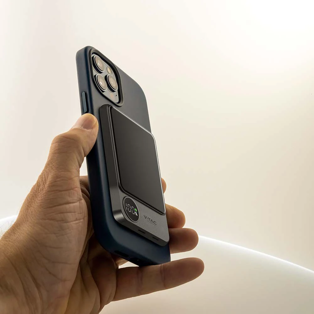 10000mAh trådløs magnetisk powerbank, 20W, Powerbanks hos HomeNordic