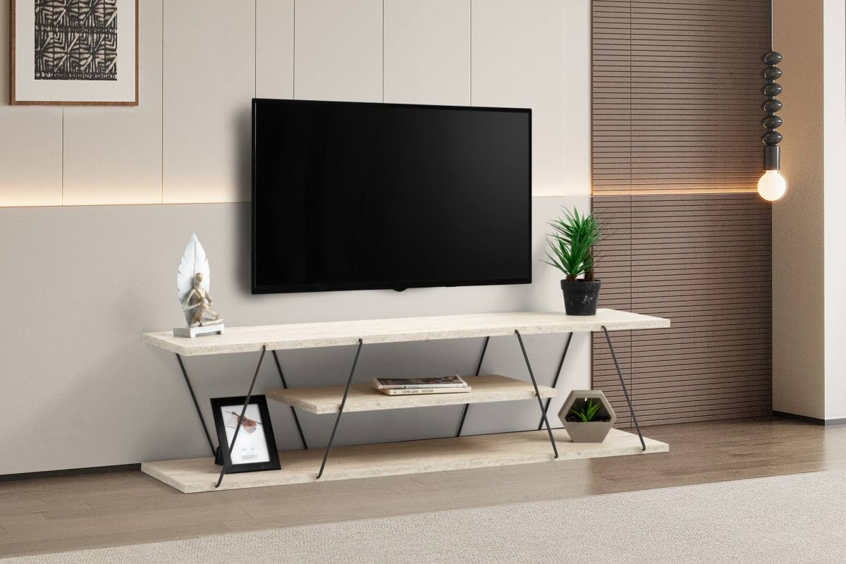 NORDVÄRK Canaz TV-bord, m. 2 hylder, produktbillede 5 af 6, TV-borde hos HomeNordic
