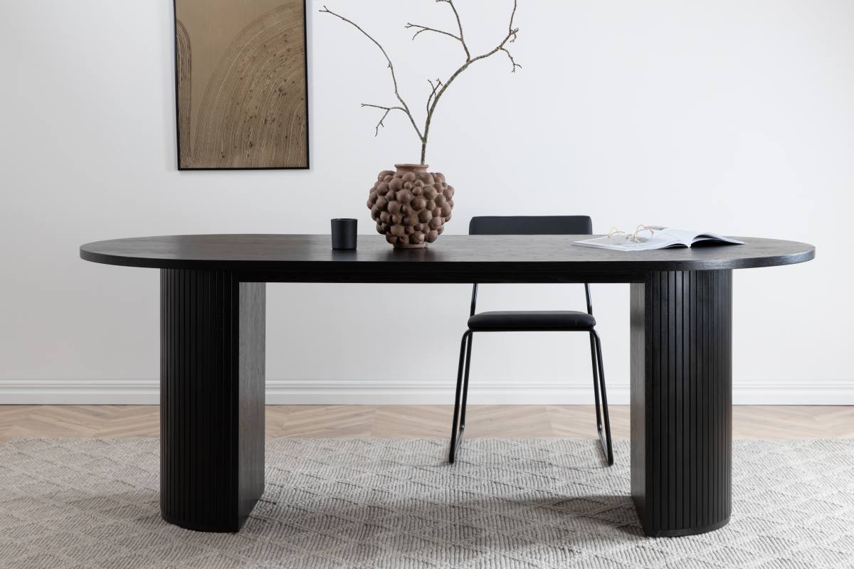 VENTURE DESIGN Bianca spisebord, oval, produktbillede 14 af 14, Spiseborde hos HomeNordic