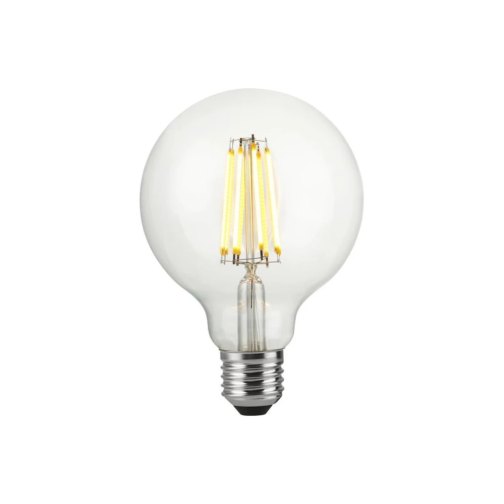 E27 10W dæmpbar LED globepære, Glas hos HomeNordic