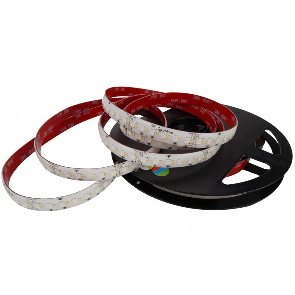 LightMore LED Strip 24V, 24W/m i RGB+2200K-6500K, Ra90, IP20, LED-strips hos HomeNordic