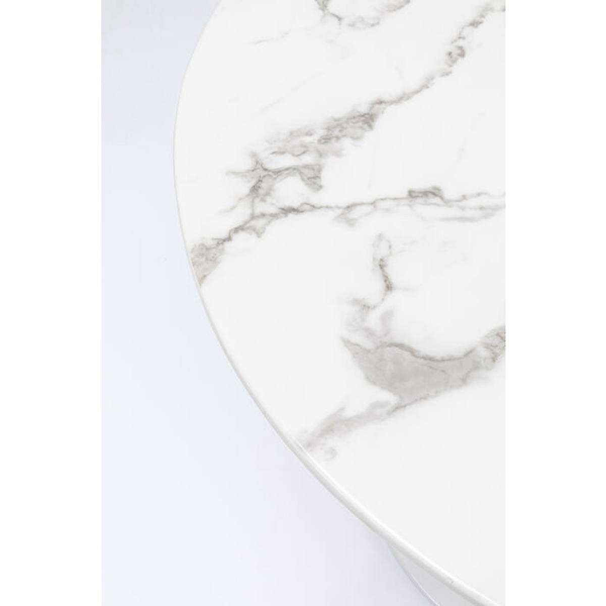 KARE DESIGN Veneto Marble White spisebord, rund, produktbillede 3 af 6, Spiseborde hos HomeNordic