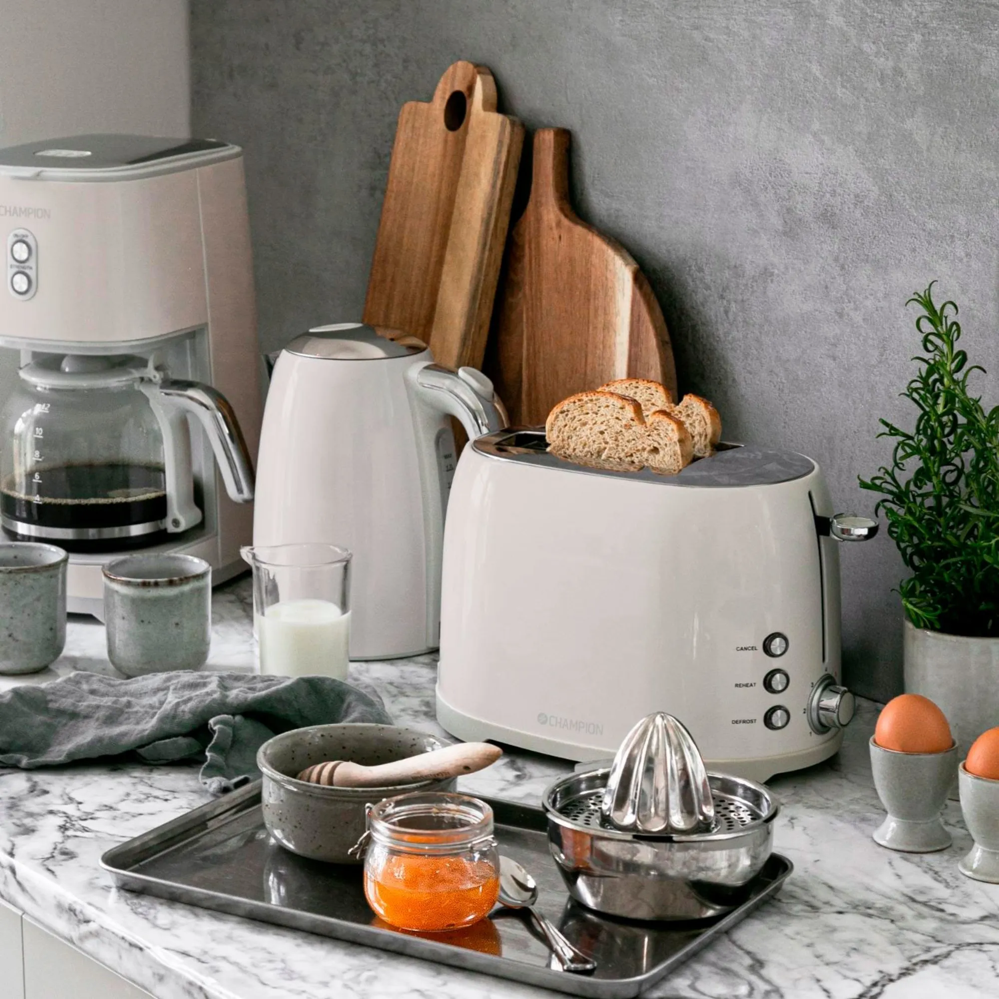 Creme White morgenmadspakke, 3 dele, produktbillede 6 af 6, Kaffemaskiner hos HomeNordic
