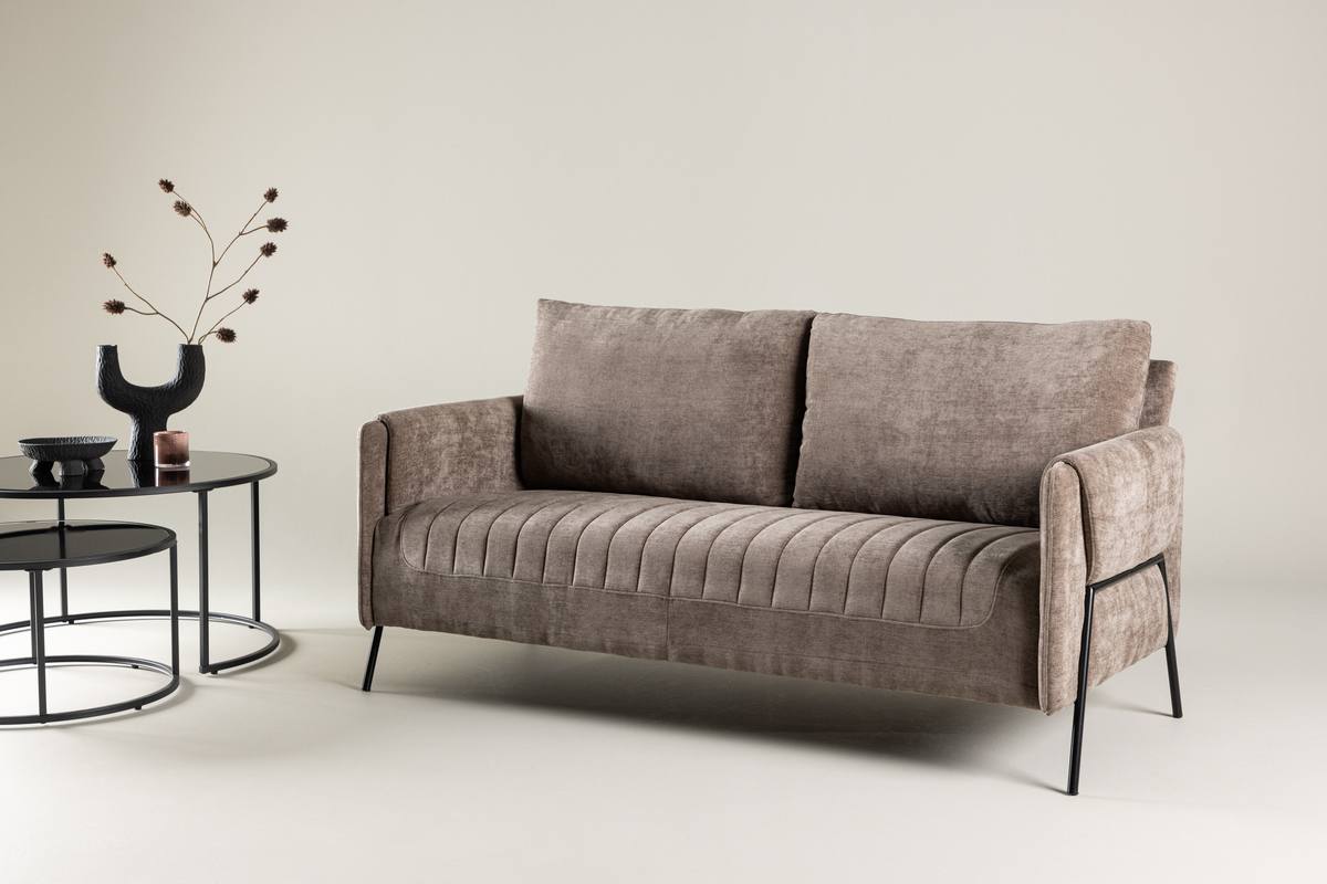 Oban - 2 personers sofa i beige stof – billede 3
