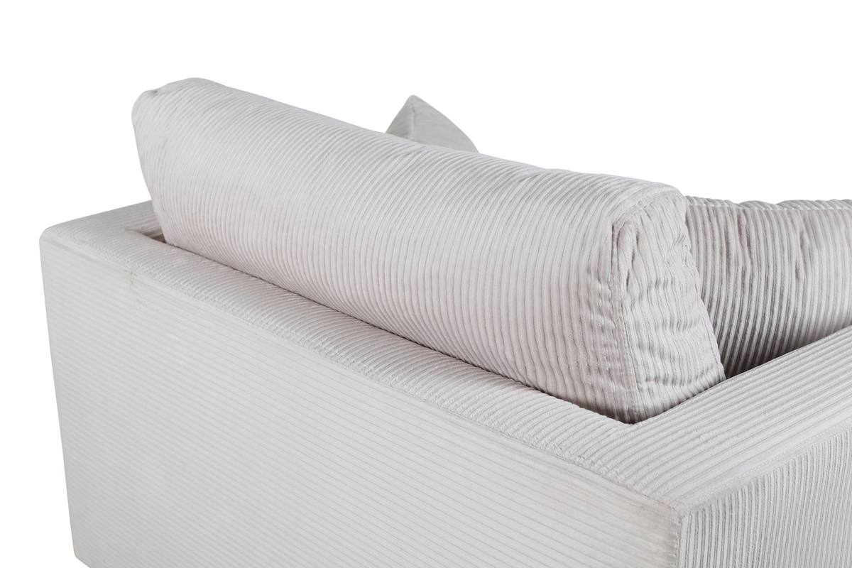 Warden - Lænestol i beige polyester fløjl, produktbillede 11 af 15, Lænestole hos HomeNordic