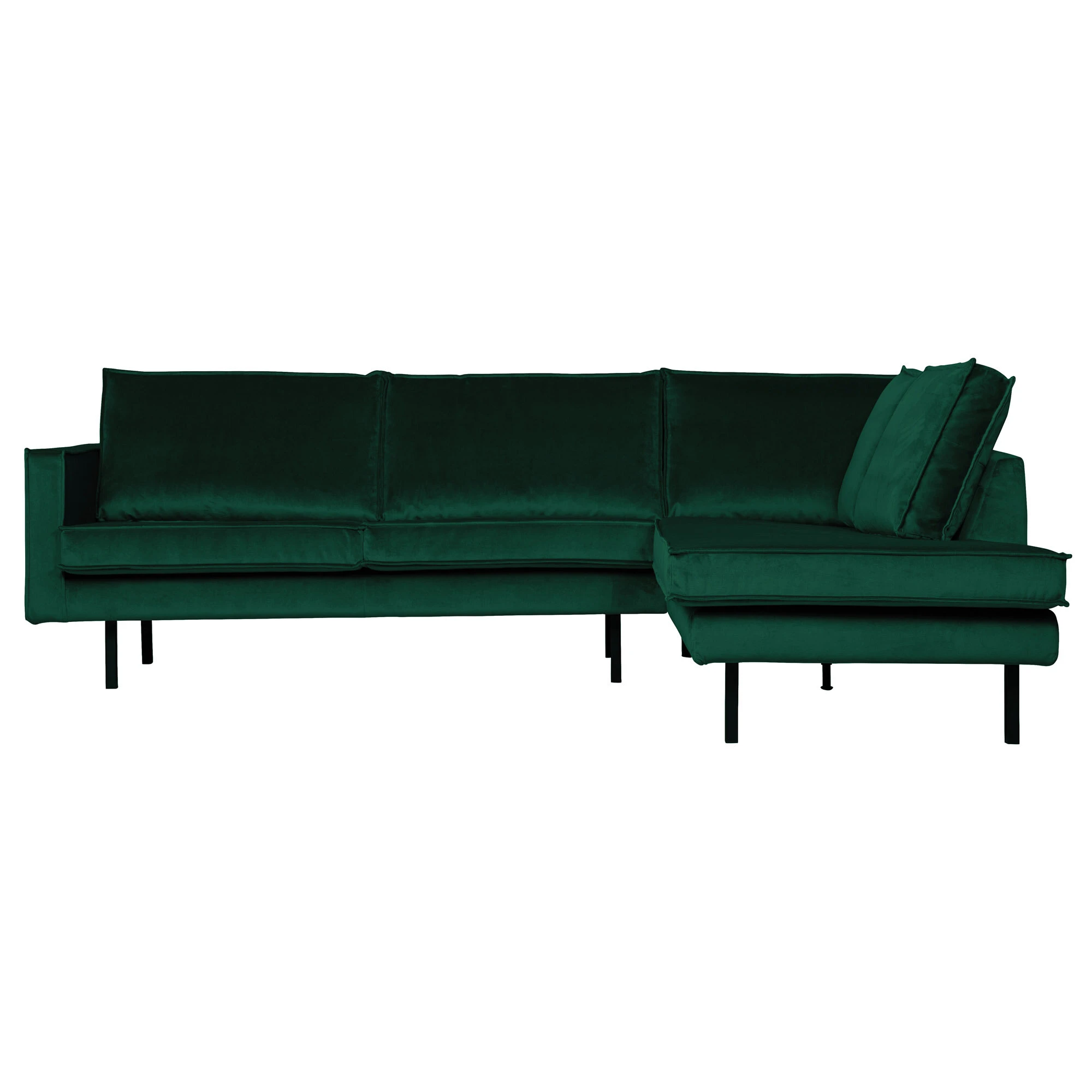 Rodeo Hjørnesofa Højrevendt Velour Forest, Sofaer hos HomeNordic