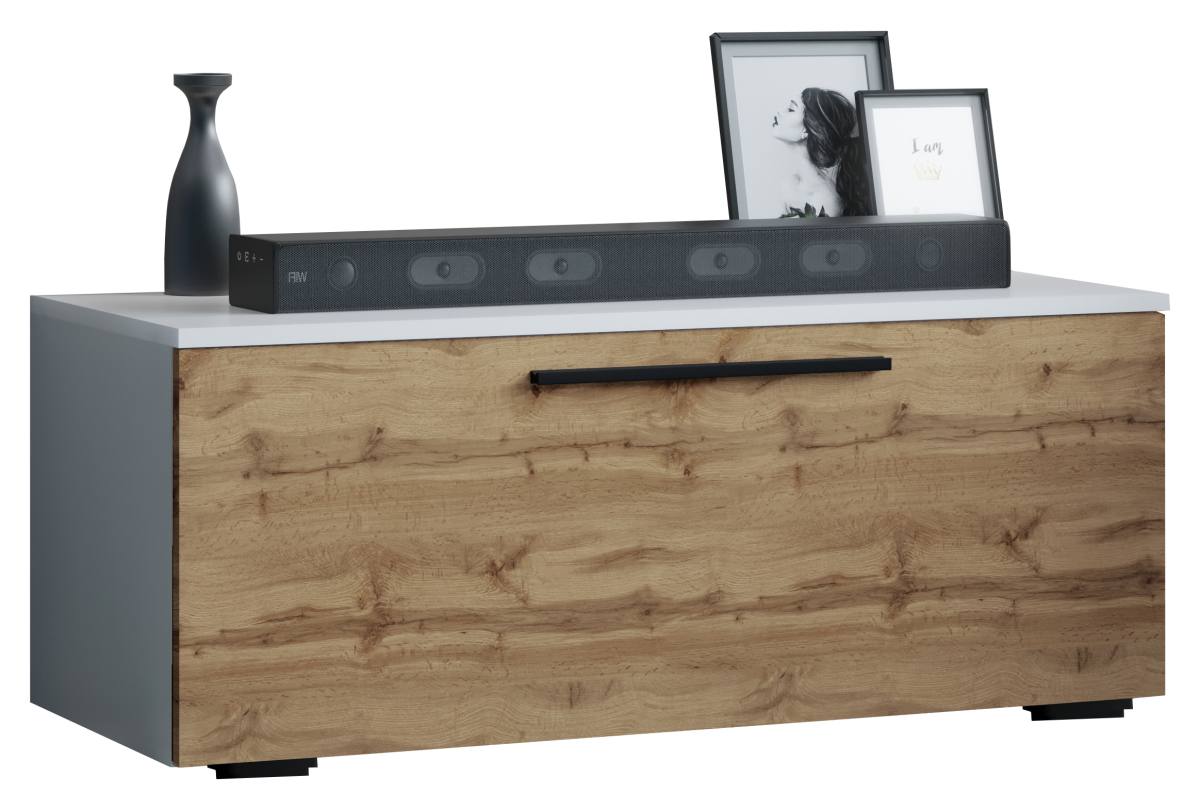 VCM NORDIC Arila S TV-bord, m. 1 låge og 2 rum, produktbillede 3 af 5, TV-borde hos HomeNordic
