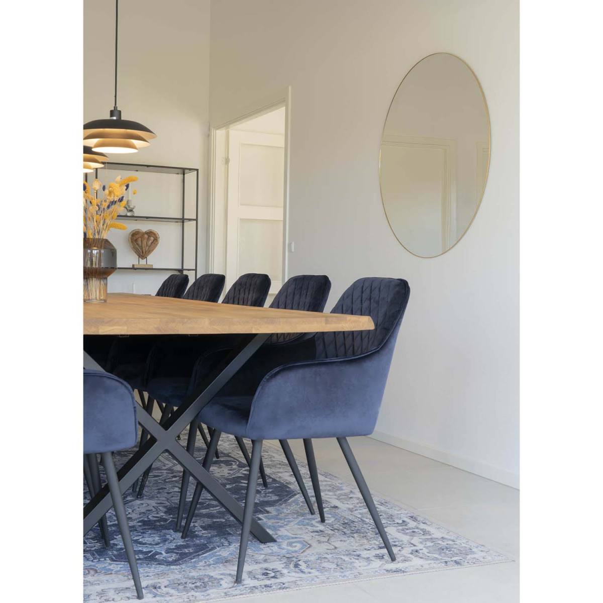 HOUSE NORDIC Toulon spisebord med bølget kant, produktbillede 2 af 7, Spiseborde hos HomeNordic