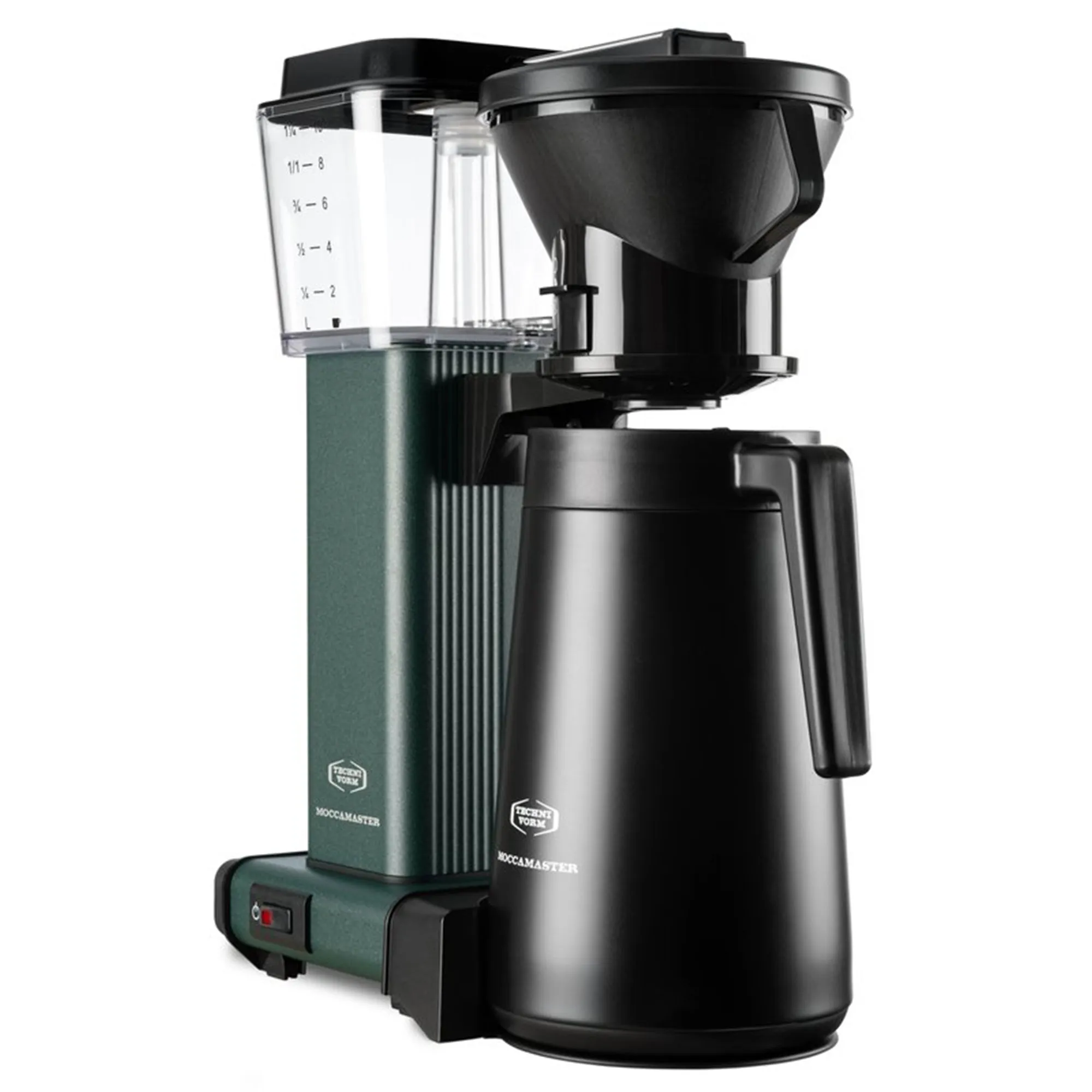 Manual Thermo kaffemaskine, forest green, produktbillede 3 af 4, Kaffemaskiner hos HomeNordic