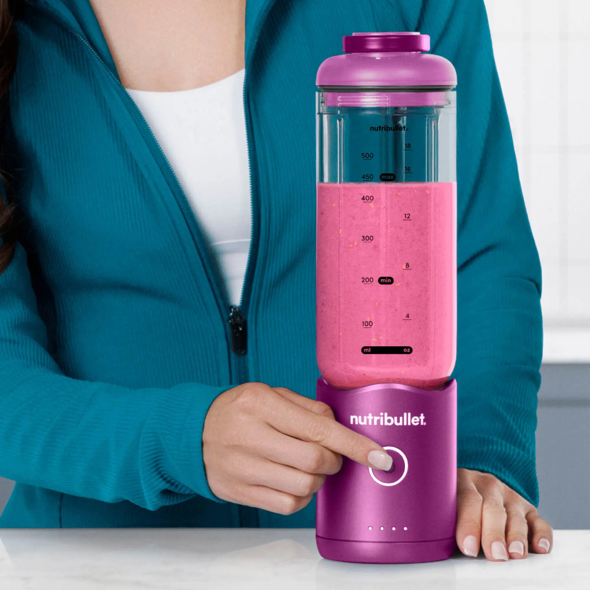 Flex bærbar blender 590 ml, violet, produktbillede 2 af 6, Blendere hos HomeNordic