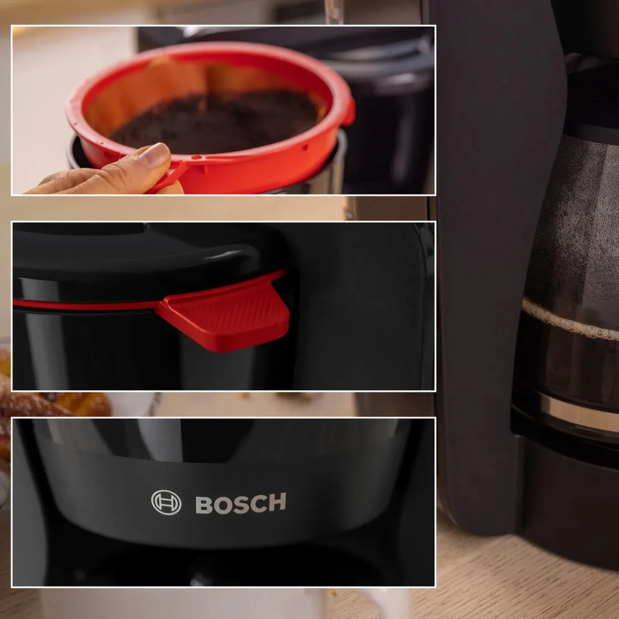 MyMoment Kaffemaskine med glaskande, sort, produktbillede 3 af 7, Kaffemaskiner hos HomeNordic