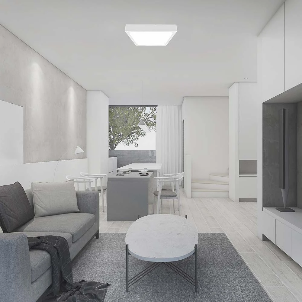24W LED sensorlampe, kvadratisk, Sensorer hos HomeNordic