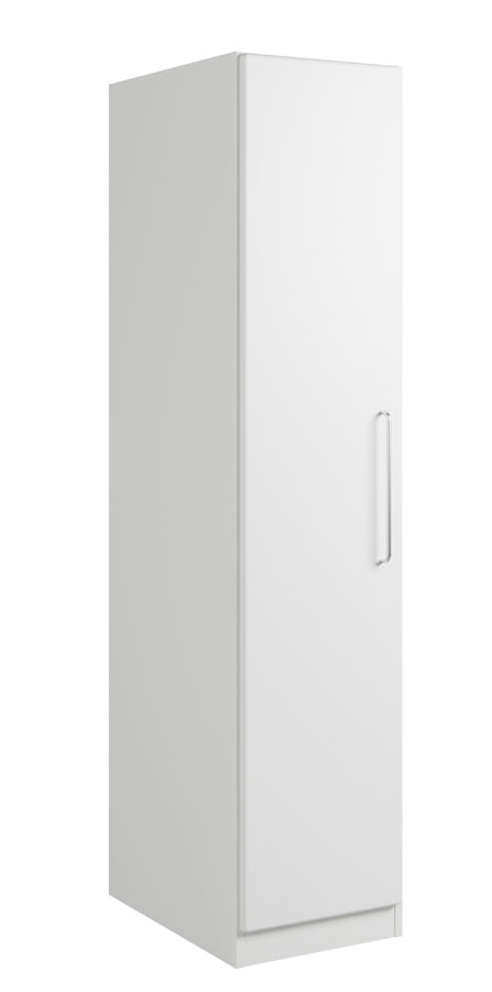 Krone 52 cm bredt hvidlakeret garderobeskab med Soft Close. Dansk, Garderobeskabe hos HomeNordic