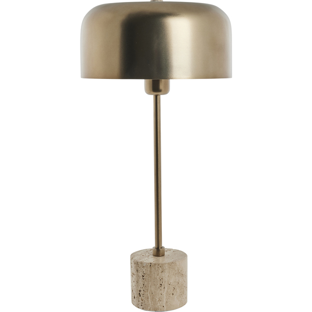 LENE BJERRE SOFILLIA BORDLAMPE LINEN/GULD, Bordlamper hos HomeNordic