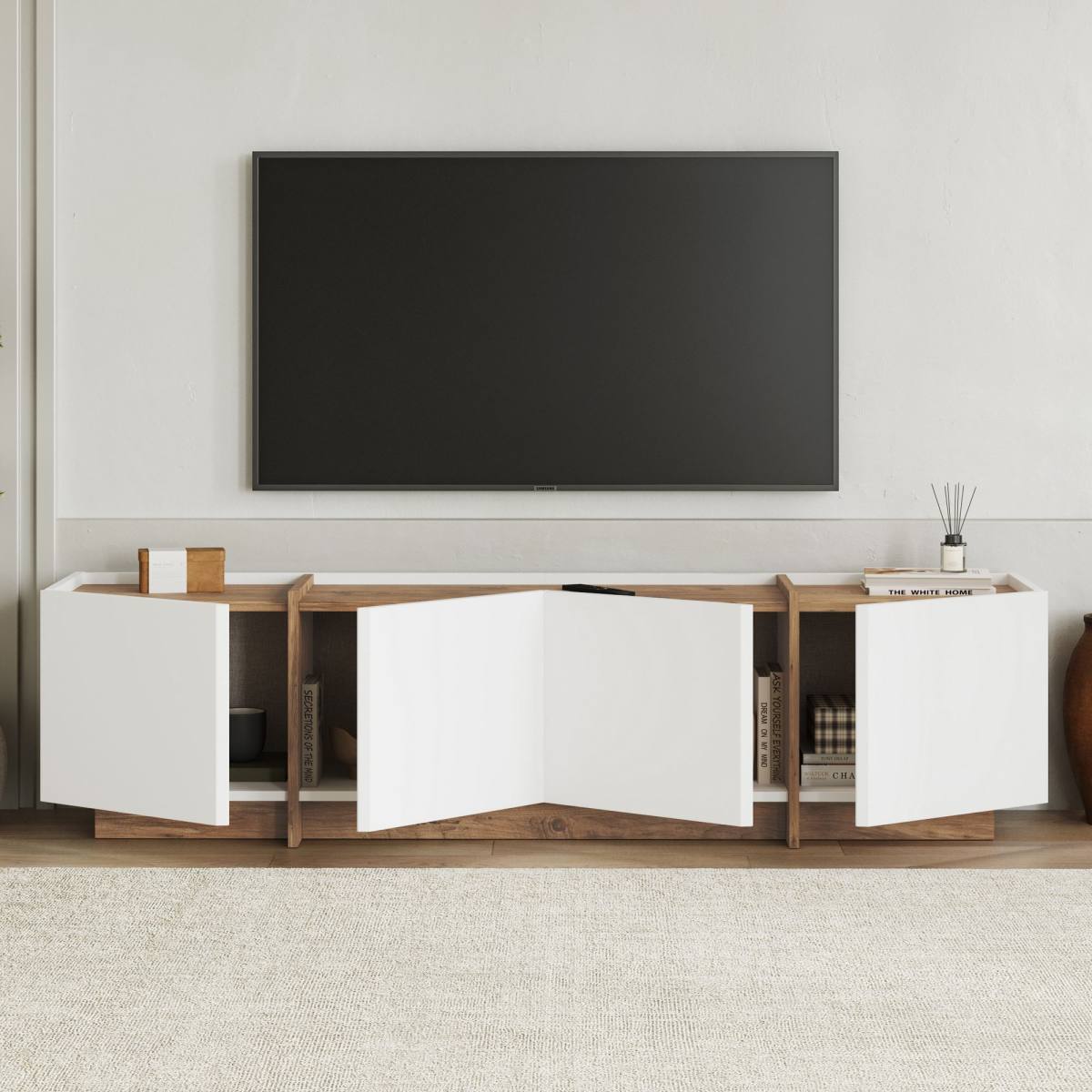 FUNZI LIVING Lowen TV-bord, m 4 låger, produktbillede 7 af 9, TV-borde hos HomeNordic