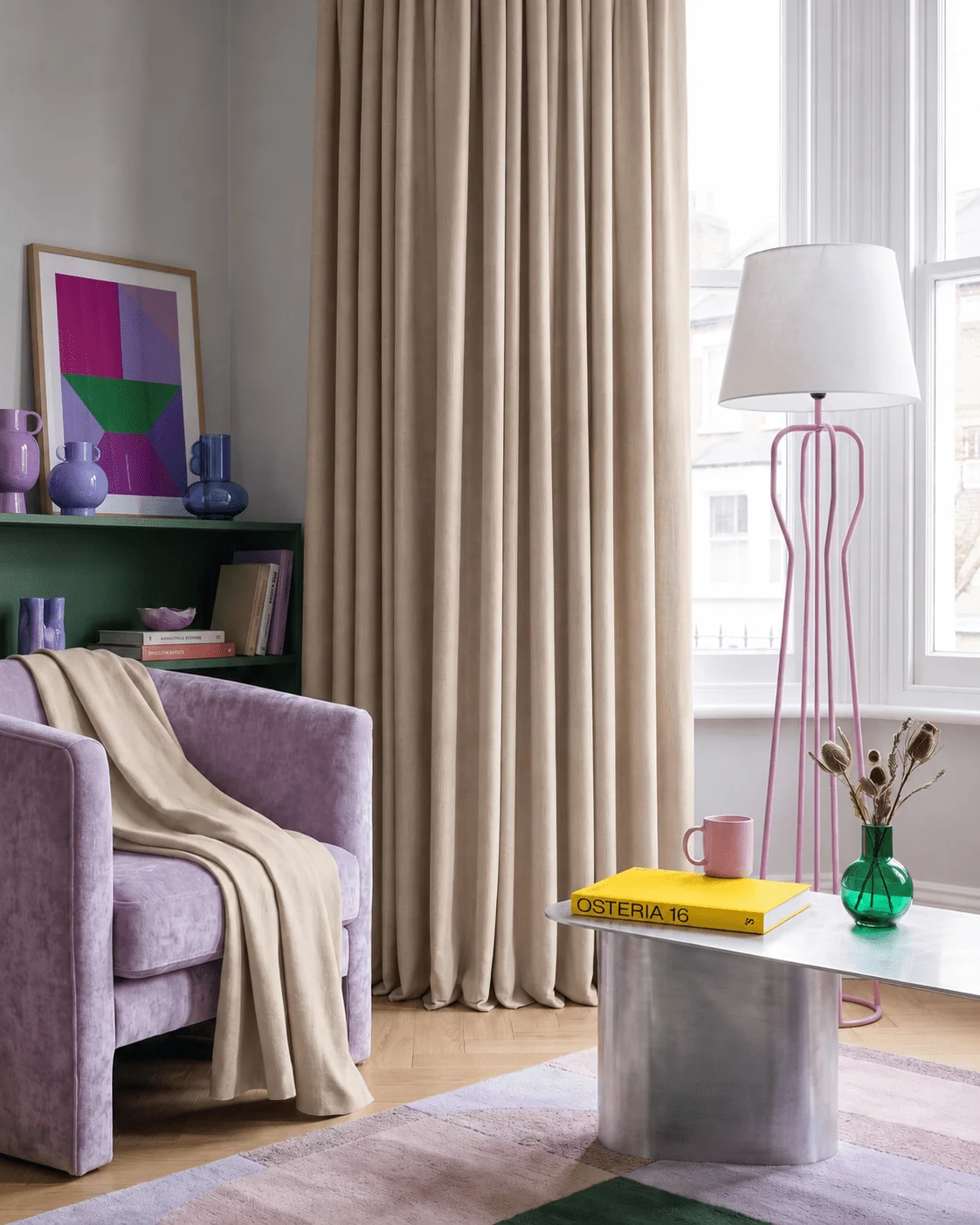 ARUBA - Lysdæmpende wavegardin, Varm Beige, produktbillede 3 af 7, Gardiner hos HomeNordic