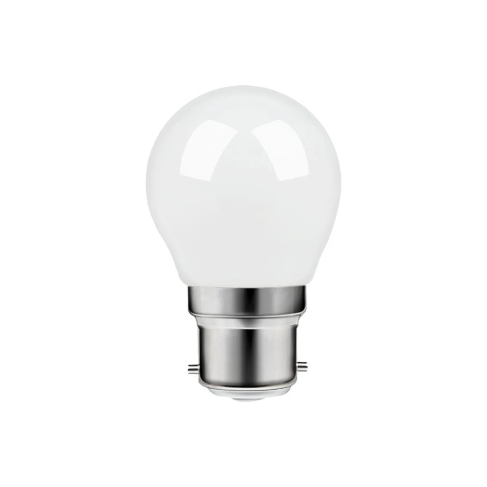 B22d 4,7W dæmpbar LED kronepære, Glas hos HomeNordic