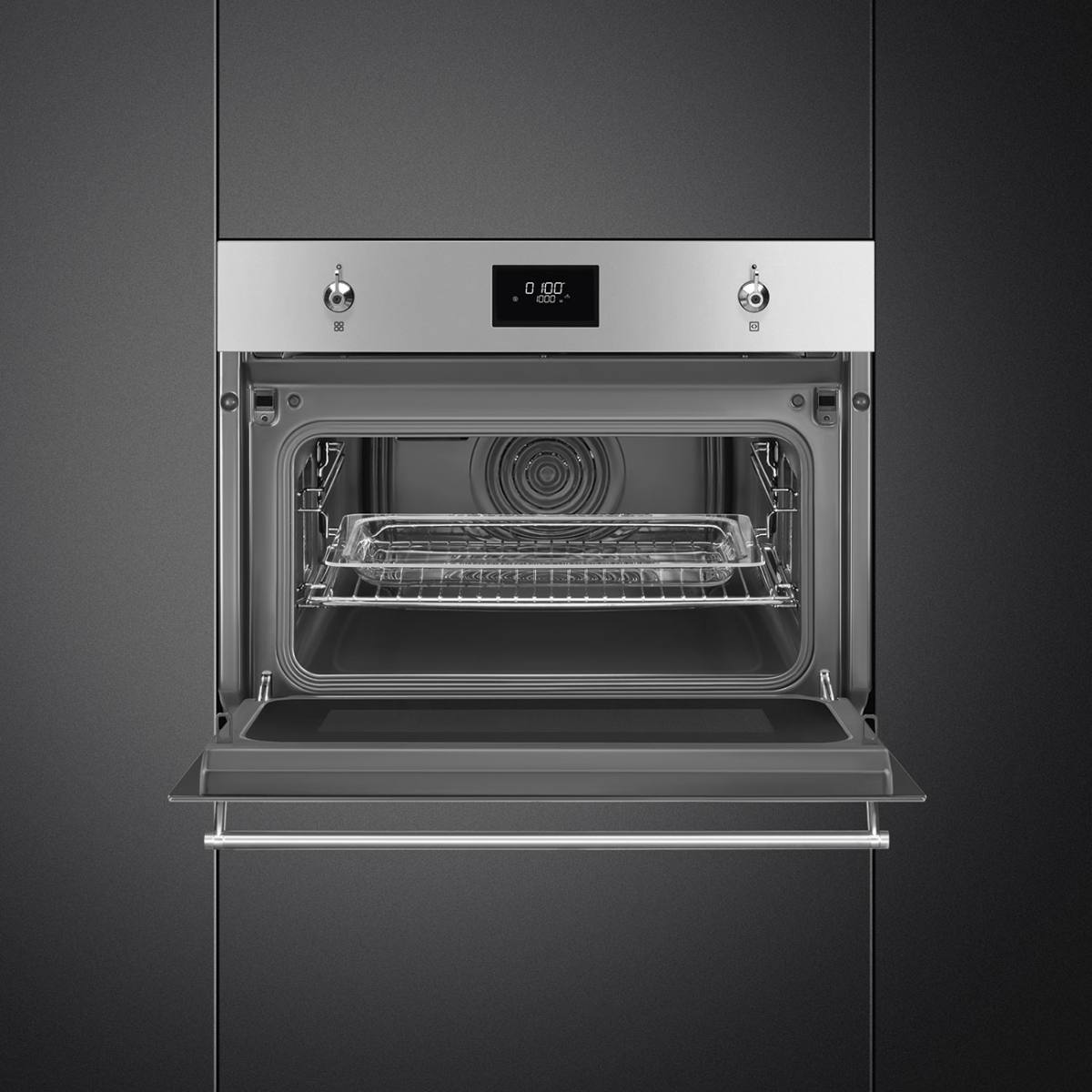 SMEG Kombiovn SO4301M1X, produktbillede 3 af 7, Ovne hos HomeNordic