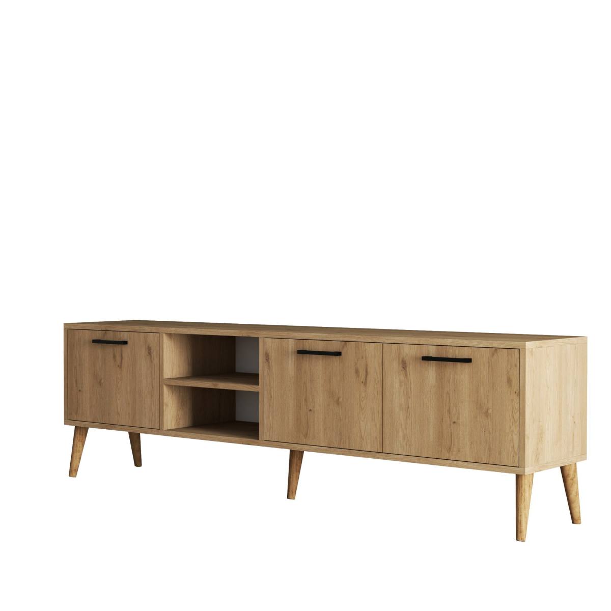 NORDVÄRK Exxen TV-bord, m. 3 låger og 1 hylde, TV-borde hos HomeNordic
