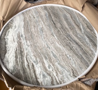 NORDAL ERIE SPISEBORD TRÆ/MARMOR HVID, produktbillede 9 af 9, Spiseborde hos HomeNordic