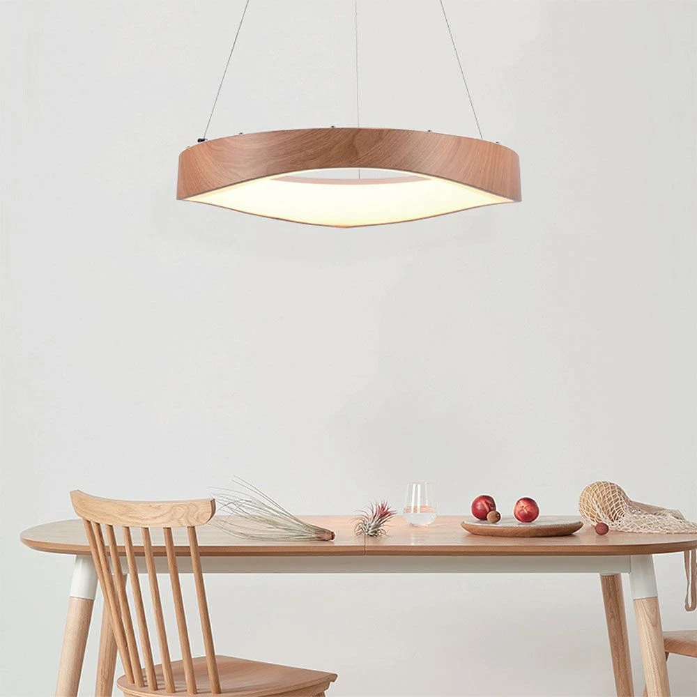 25W LED designer pendel i træ, Pendler hos HomeNordic