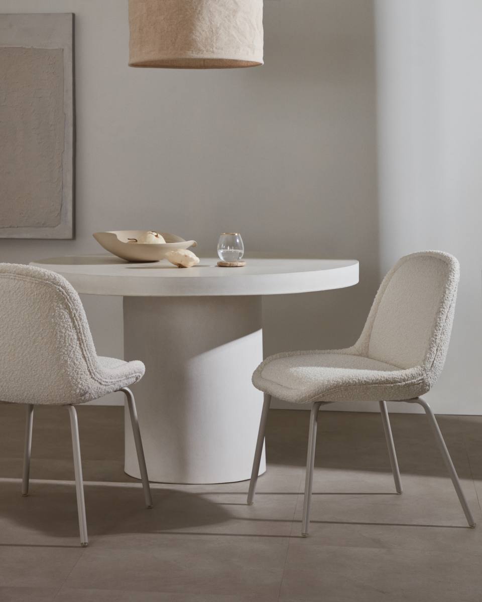 KAVE HOME Aiguablava spisebord, rund, produktbillede 3 af 3, Spiseborde hos HomeNordic