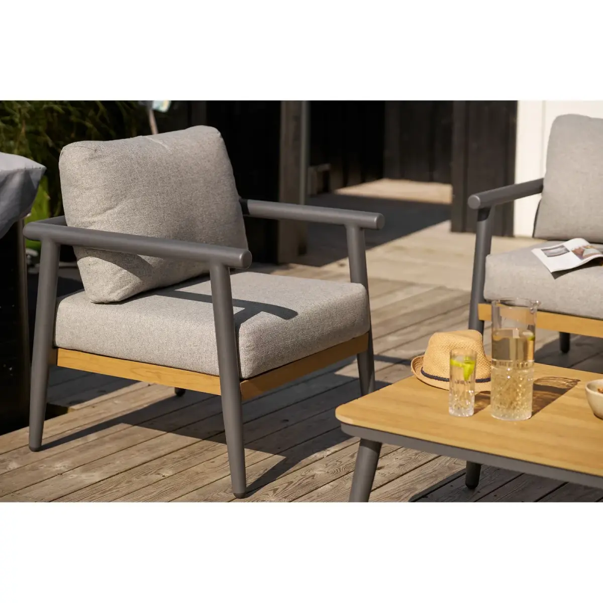 Comillas Loungesæt - Loungesæt, Aluminium, Antracitgrå, Inkl. Hynder – billede 6