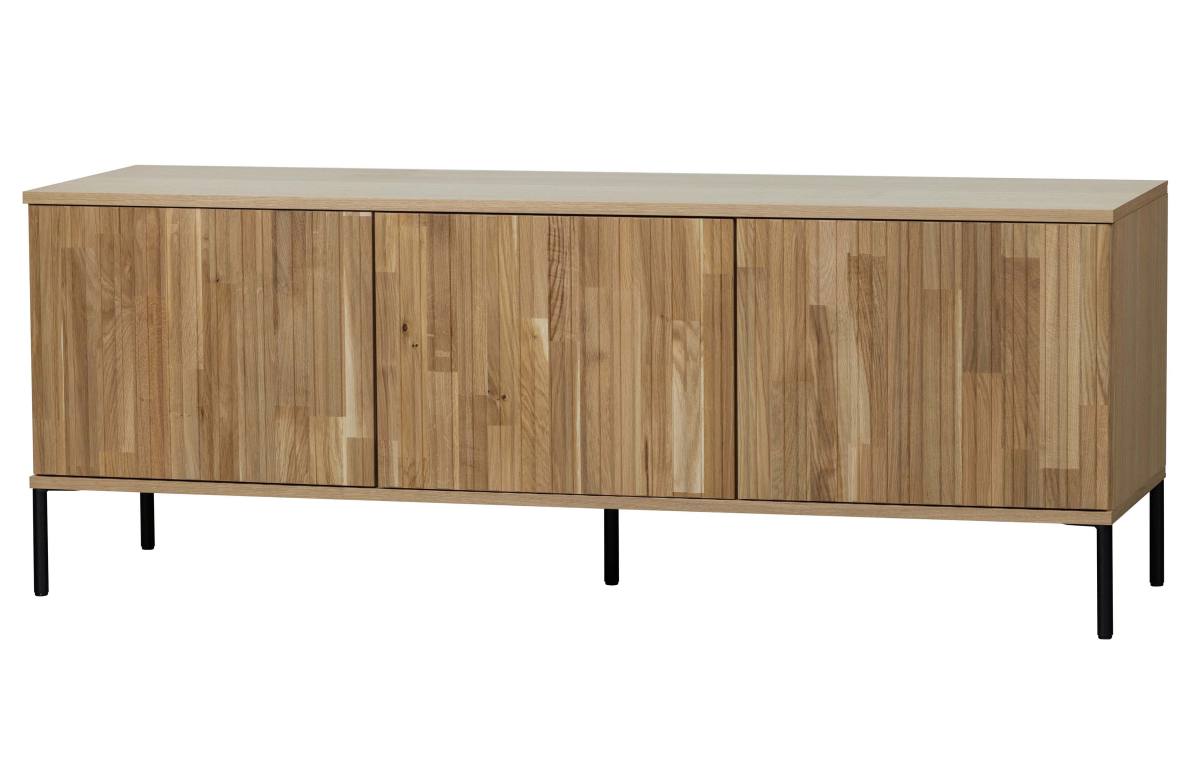 WOOOD EXCLUSIVE New Gravure TV-bord, m. 3 push to open låger, produktbillede 2 af 7, TV-borde hos HomeNordic