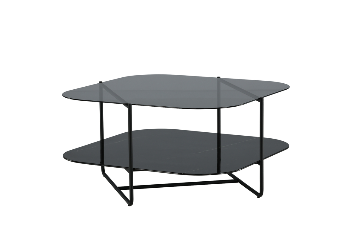 Cross- Sofabord i sort metal og glas, produktbillede 2 af 24, Moderne designs hos HomeNordic