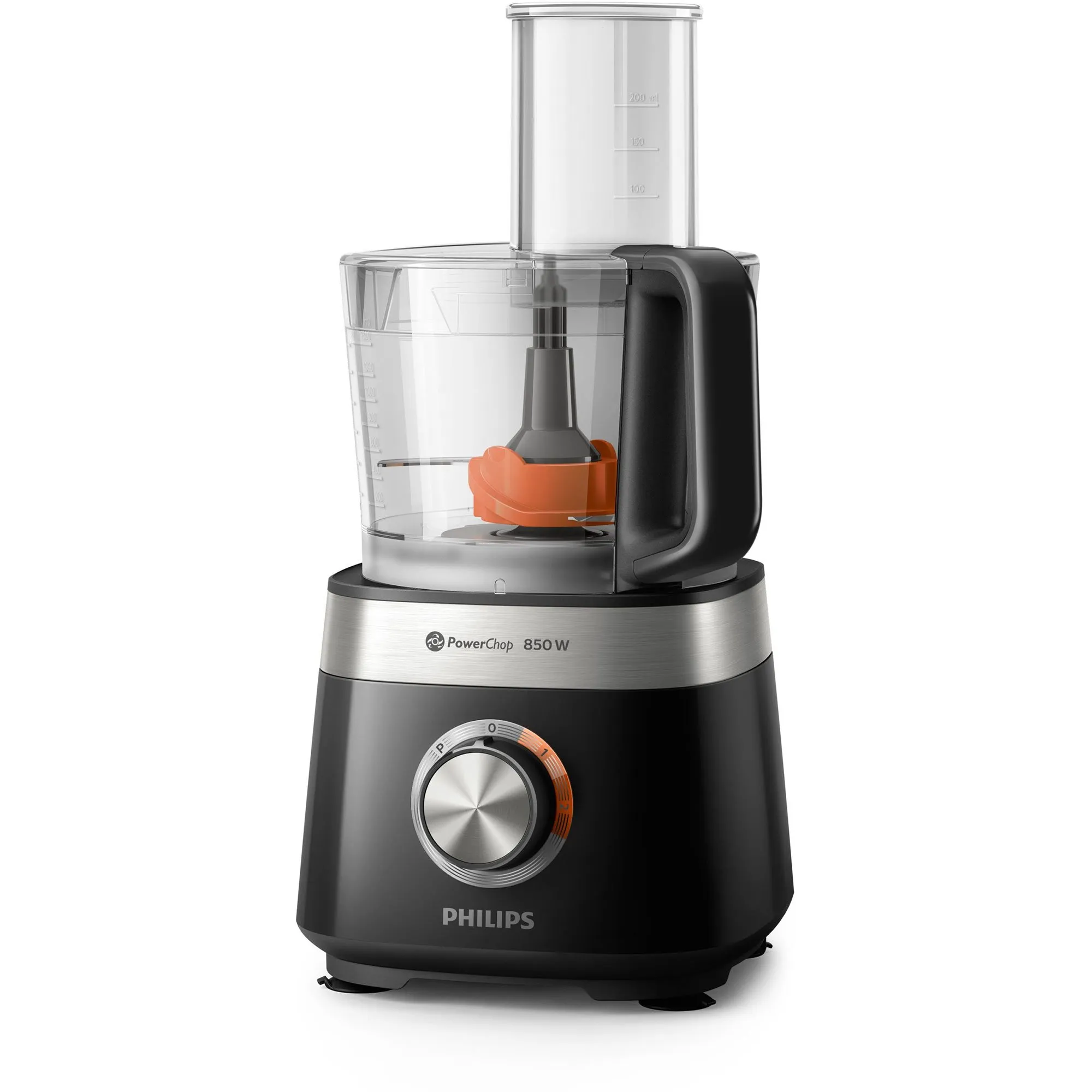 HR7530/10 Viva Collection foodprocessor, 850 watt, sort, produktbillede 2 af 10, Foodprocessorer hos HomeNordic
